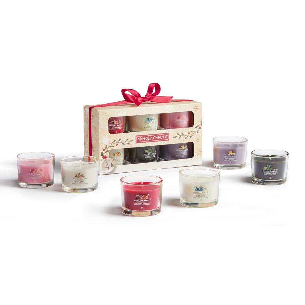 Yankee Candle 6 Filled Votive Candle Christmas Gift Set £15.99